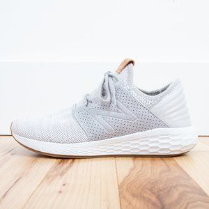 New Balance Gray and White Sneakers